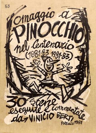 Quadro di Vinicio Berti Omaggio a Pinocchio  - Pittori contemporanei galleria Firenze Art