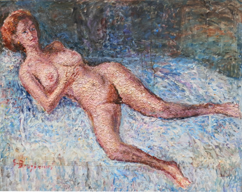 Quadro di Guido Borgianni Nudo - olio tela 