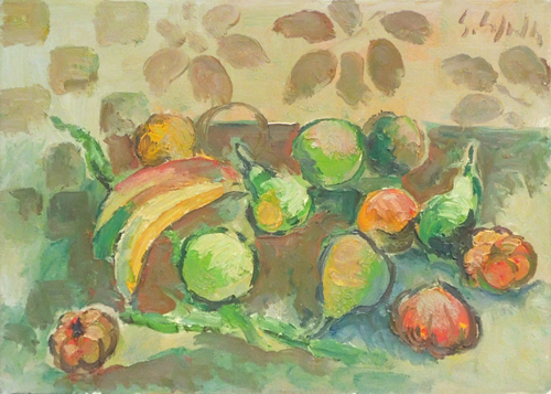 Quadro di Emanuele Cappello Frutta - olio tela 